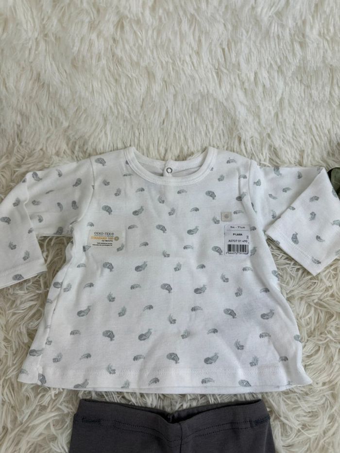 Pyjama deux pièces petit bateau taille 9 mois - photo numéro 3