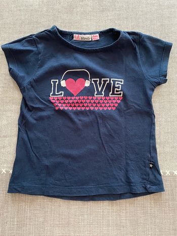 T shirt manches courtes 4 ans Lili marelle