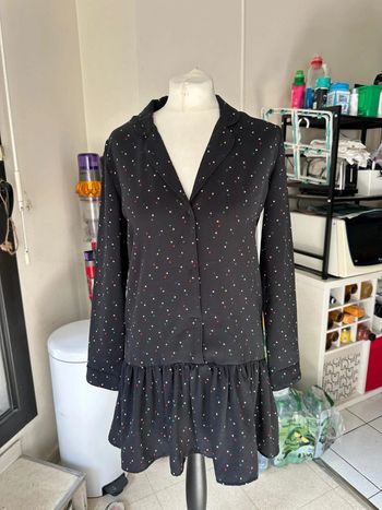 Robe noire étoile - Zara