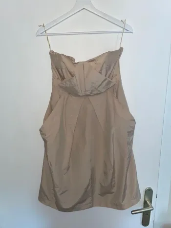 Robe bustier rose/beige Manoukian S