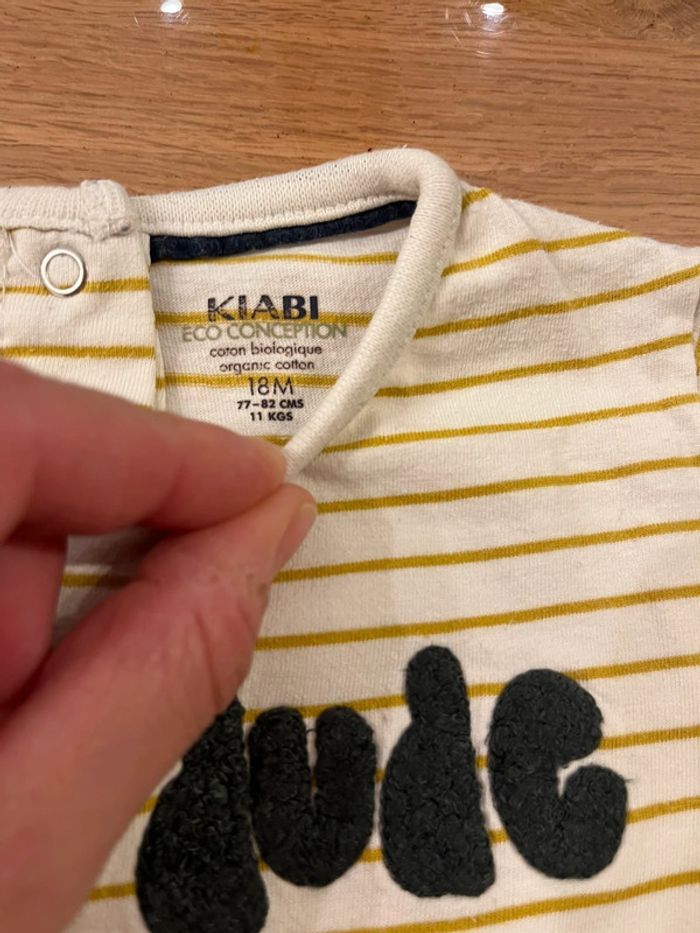 Teeshirt manches longues kiabi taille 18 mois - photo numéro 3