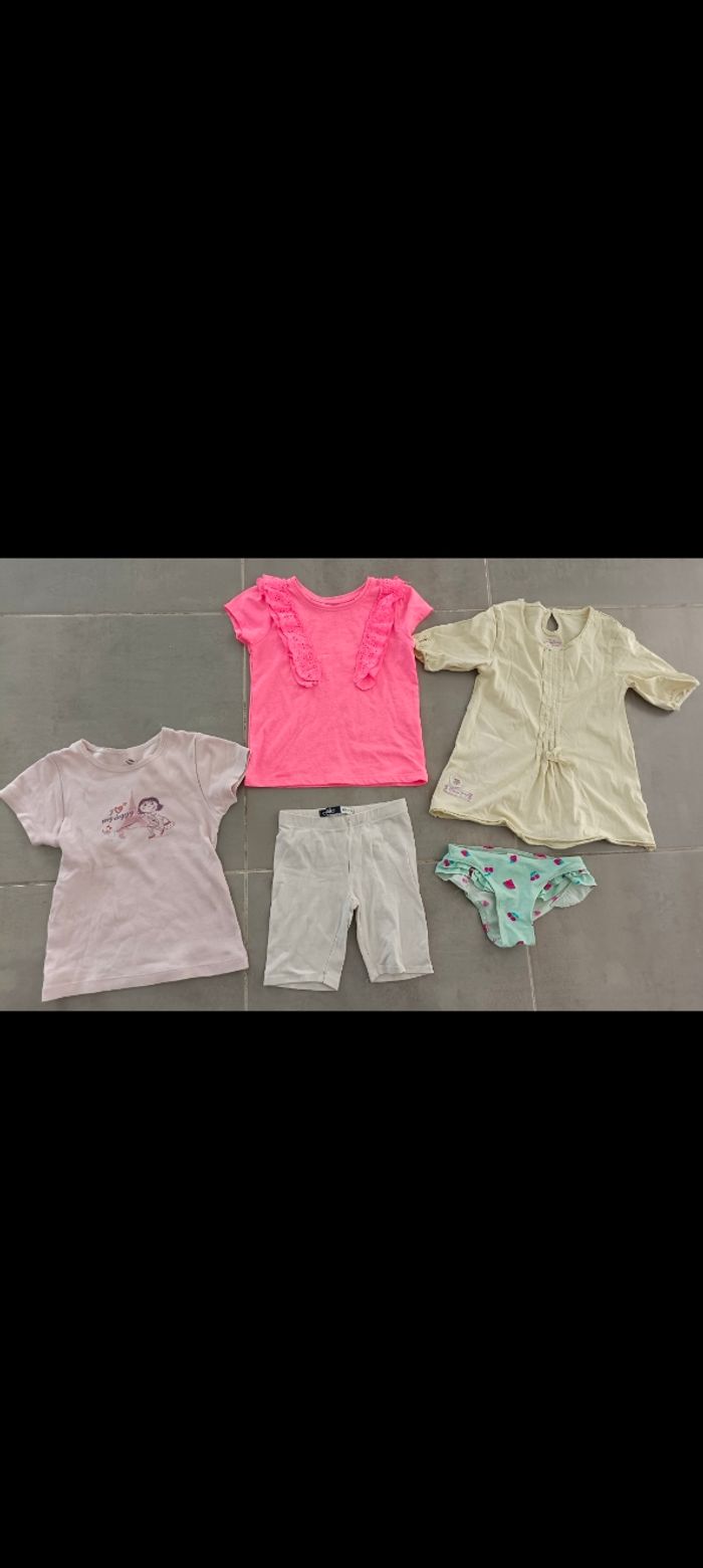 Lot de vêtements été fille en 4 ans