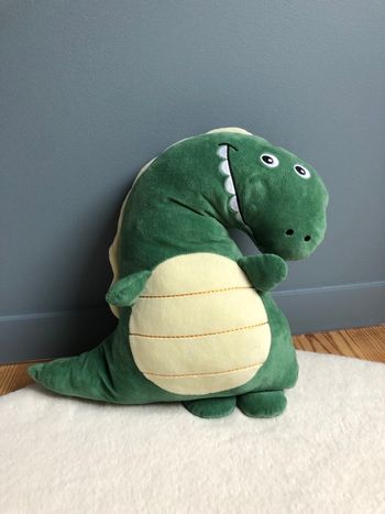 Coussin doudou peluche Dinosaure