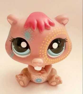 Figurine Littlest Pet Shop Castor Tatoué