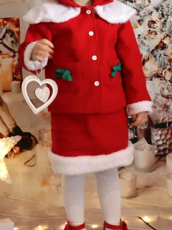 Ensemble Noël rouge 24 mois Porté 2h
