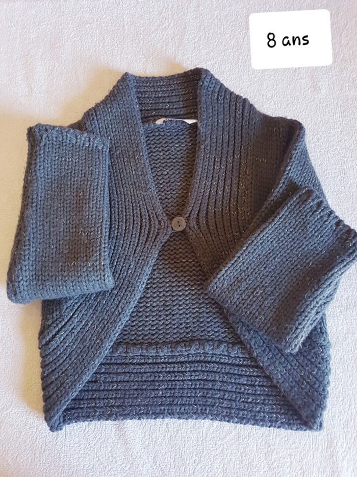 Gilet boléro 3 pommes 8 ans