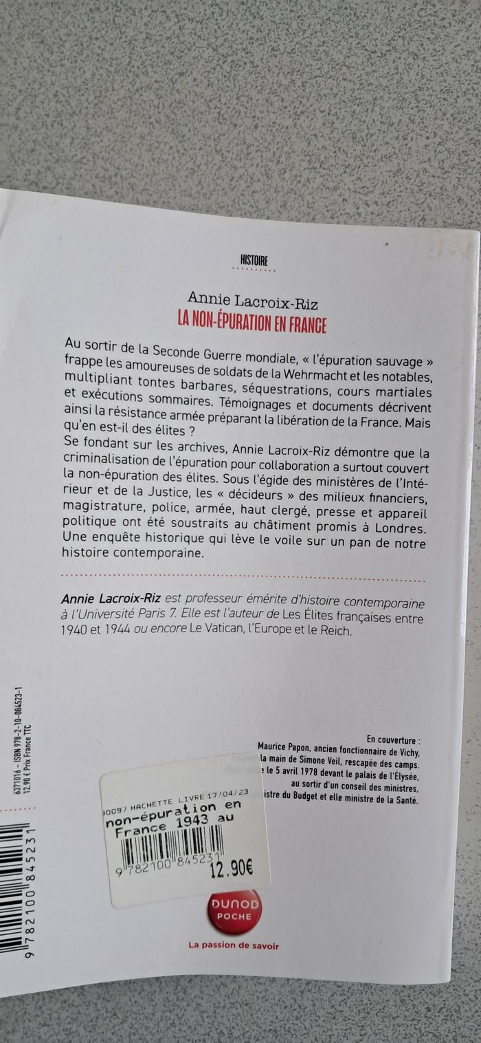 LA NON-EPURATION EN FRANCE - photo numéro 2