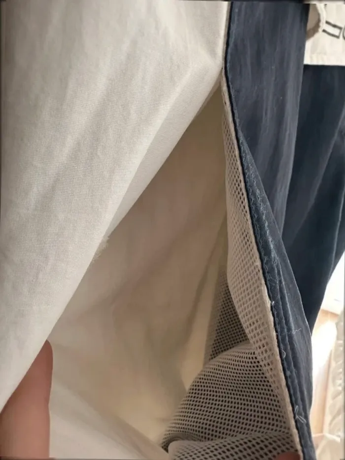 Veste O’Neill Homme L Coupe-Vent Vintage Bimatière Bleu/Blanc - photo numéro 3
