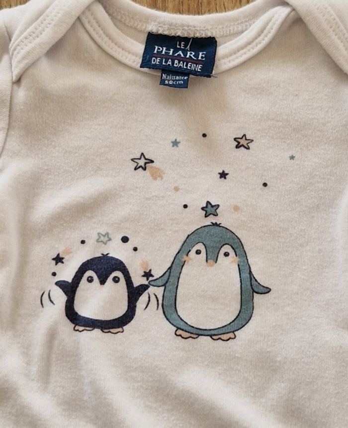 Body manche longue de la marque Le Phare de la Baleine, taille Naissance - photo numéro 2