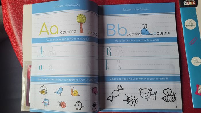 Lot de deux cartes avec cahiers pour enfant MS GS  CP - photo numéro 4