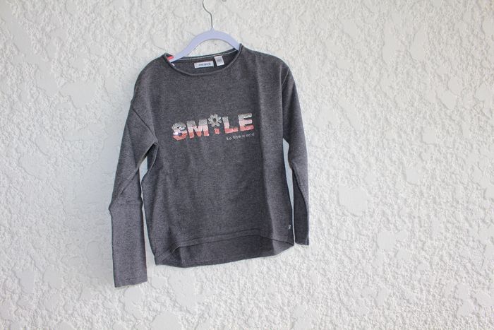 Pull gris Okaïdi