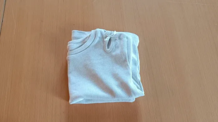 Tee shirt effet côtelé blanc - photo numéro 5