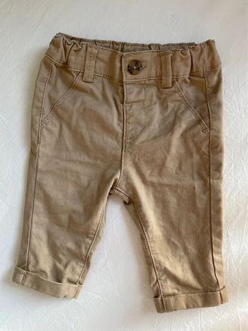 Pantalon avec bouton et élastique bébé