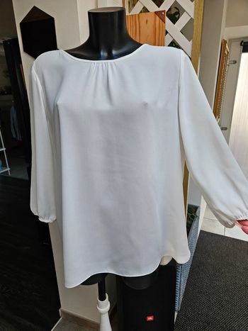 Yessica blouse en voile blanche taille 46
