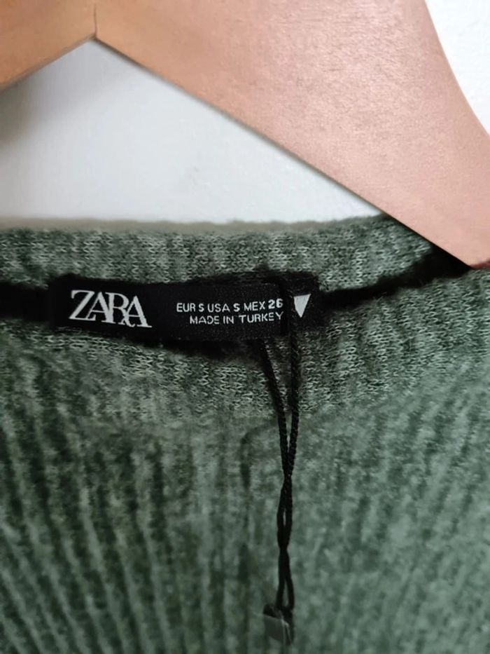 C3 robe vert Zara S - photo numéro 3