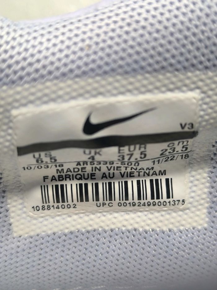 Baskets Nike air force one sage low femme pointure 37.5 violette - photo numéro 9