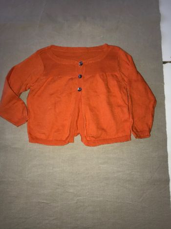 Gilet orange très fin