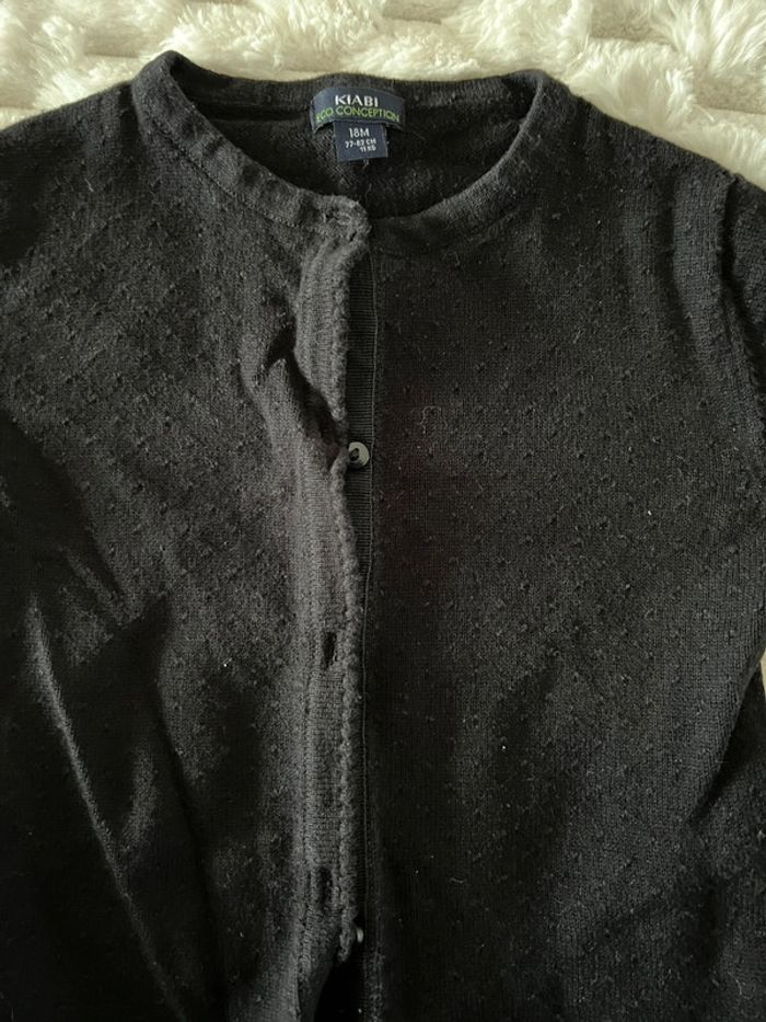 Gilet noir Kiabi fille
