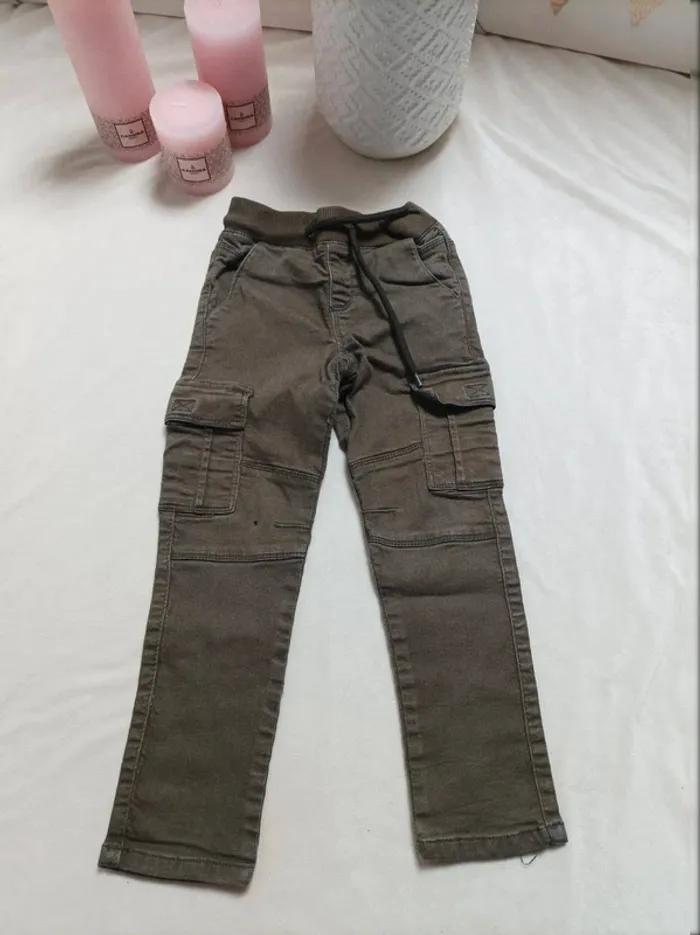 Pantalon cargo kaki Gémo garçon 4 ans