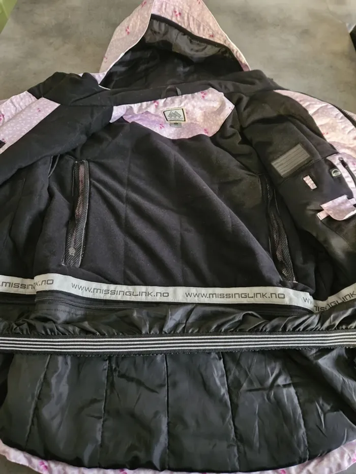 Manteau de ski chaud polaire à capuche fille - 12 ans (152cm) - Missing Link - Rose - photo numéro 6