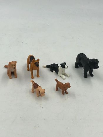 Figurines Playmobil chiens lot de 6