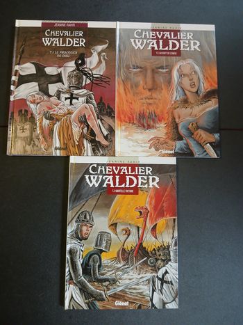 Lot de 3 bd chevalier walder 1 à 3,EO