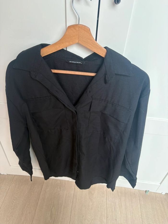 Chemise noir en coton