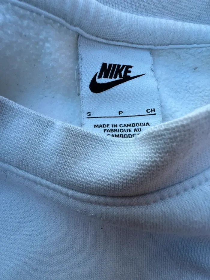 Pull Nike rétro blanc/noir taille S - photo numéro 7