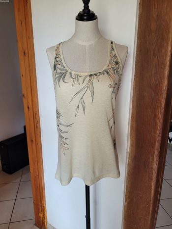 Débardeur marcel fleuri