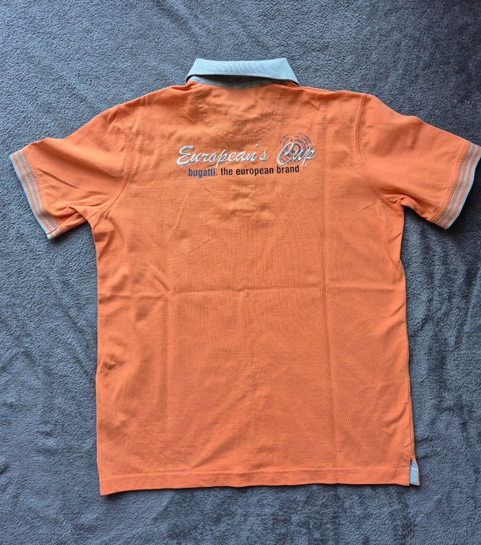 Polo bugatti orange taille M très bon état logo brodé. - photo numéro 3