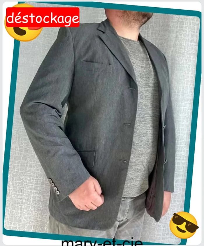 Blazer, veste de costume Cacharel, taille 54/46 - photo numéro 3