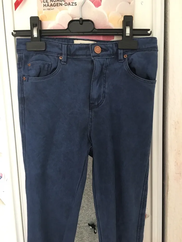 Jean bleu fonce plutôt élastique 32 pimkie - photo numéro 2