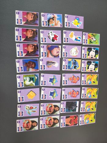 cartes autocollants lot ou unité  disney pixar enfant jouons rêvons auchan
