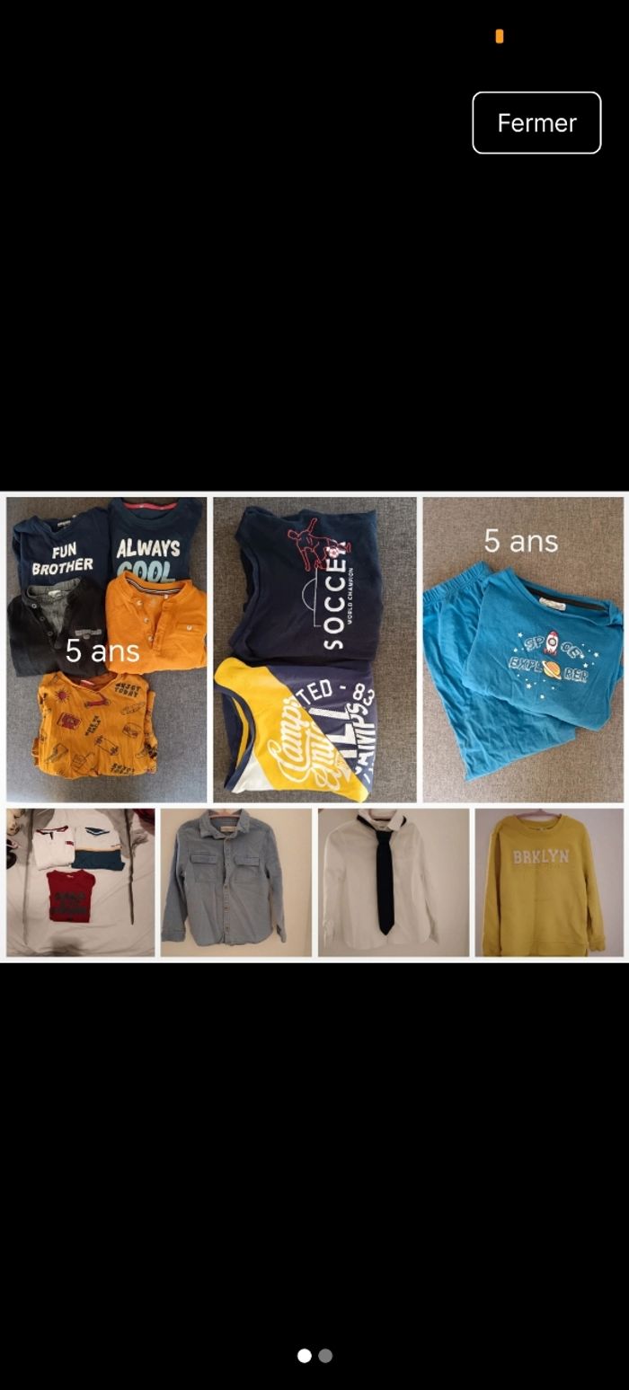 Lot 5 ans garçon