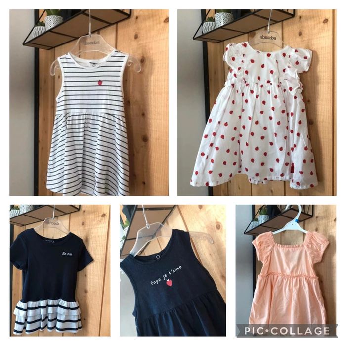 Lot de 5 robes 9 mois