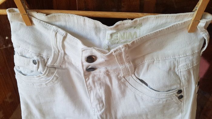 Pantalon en Jean blanc - photo numéro 2