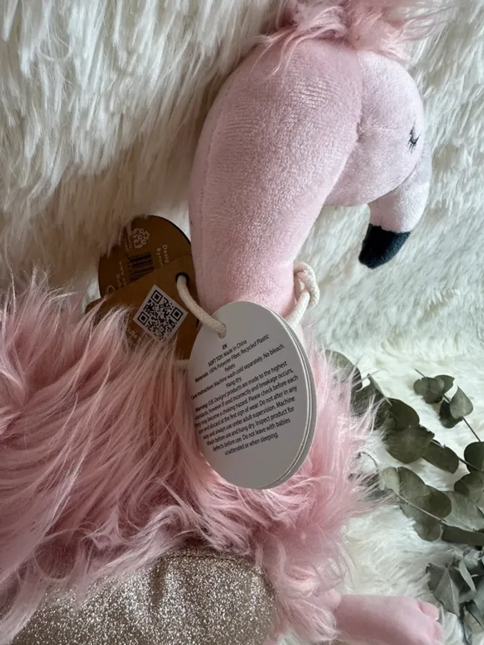 Peluche flamand rose OB design - photo numéro 4