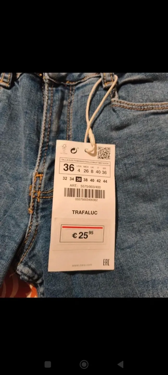 Pantalon Neuf Zara T 36 - photo numéro 5