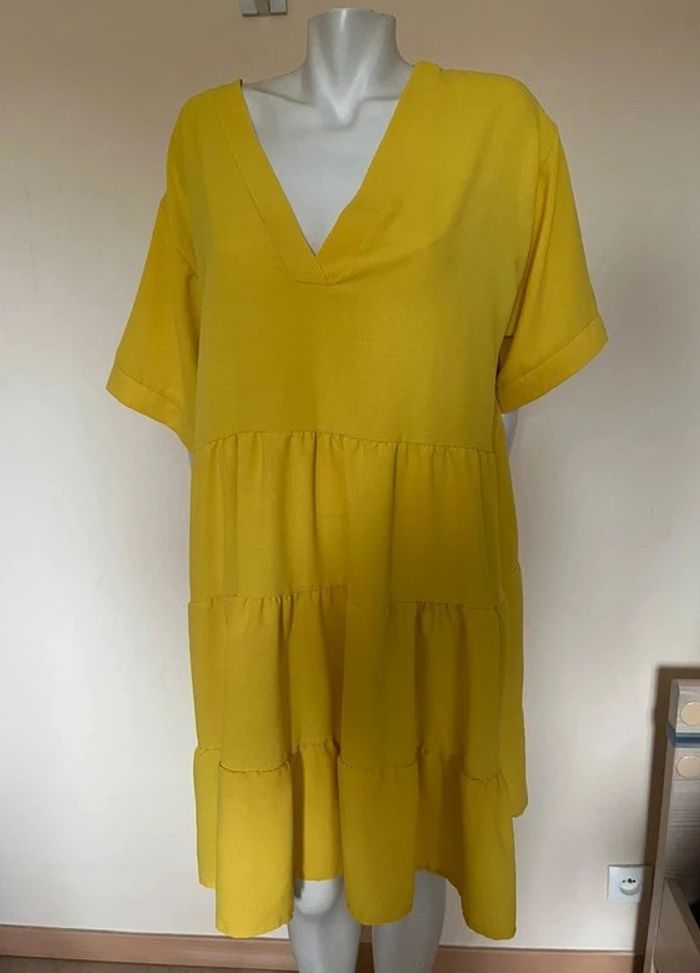 🌼 Robe jaune patineuse Fleur & Compagnie Taille XL 🌼 - photo numéro 2