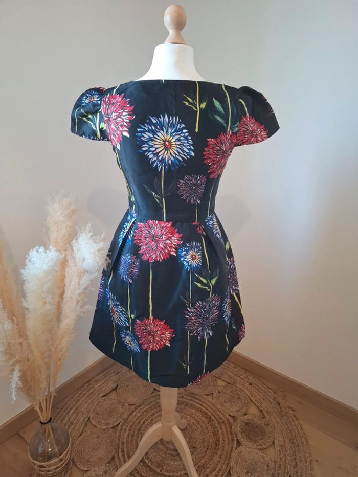 Robe noire chic fleurie Dy Design taille M 38 - photo numéro 9
