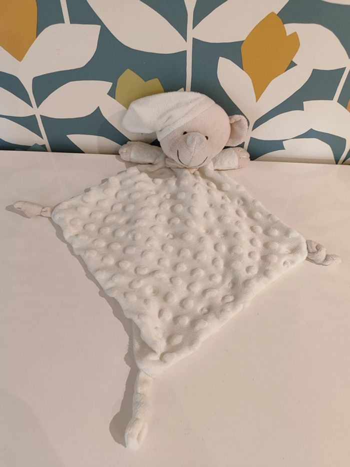 Doudou plat ourson ours interbaby