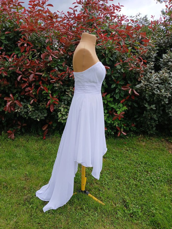robe de mariée ou robe chic asymétrique taille 40/42 - photo numéro 5