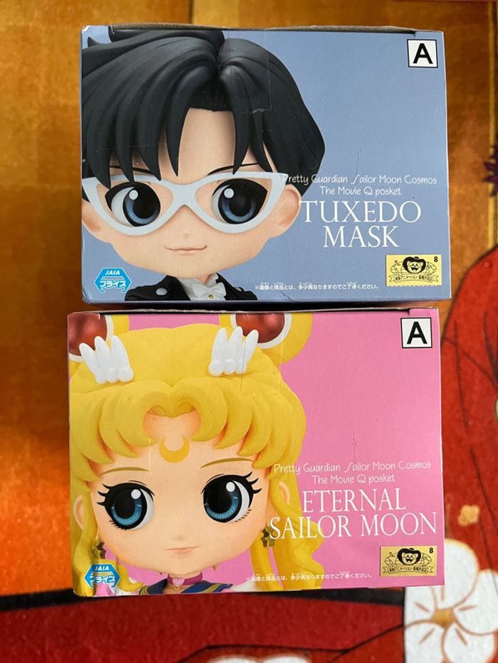 Qposket Q posket Sailor Moon Cosmos - Eternal Sailor Moon & Tuxedo Mask set - version A Banpresto - photo numéro 5
