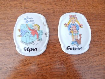 Plaques de porte en céramique