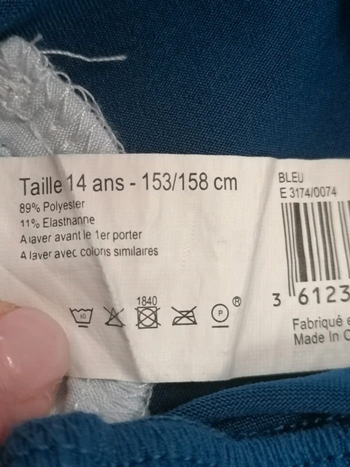 Short fit bleu 14ans Monoprix - photo numéro 5