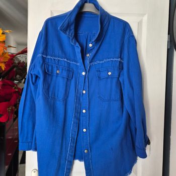 Chemise avec franges modèle unique grande taille