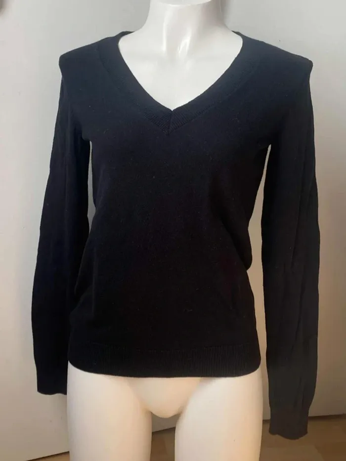 Pull fin col V basic 36 Kiabi