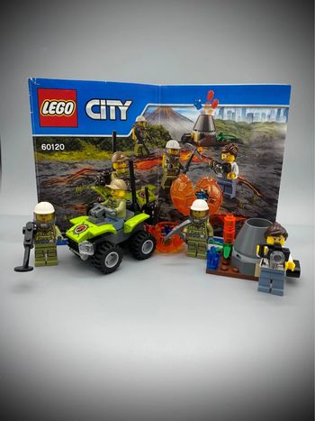 LEGO City 60120 - Ensemble de Démarrage du Volcan - Complet avec Notice