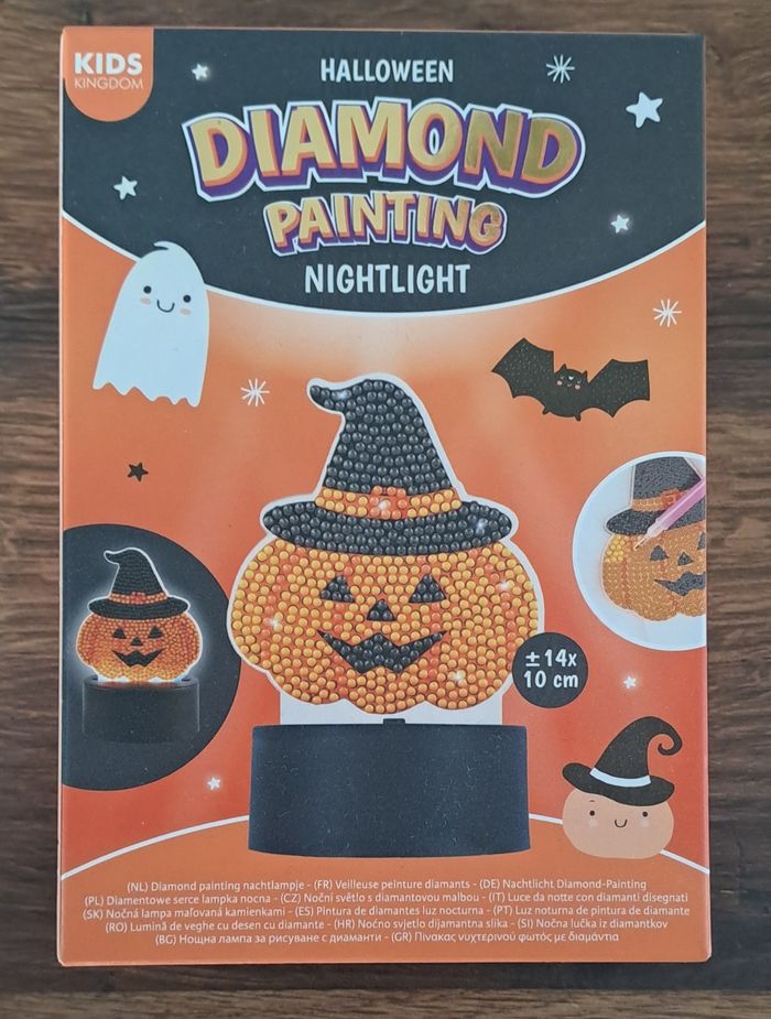 Activité manuelle enfants Halloween diamont painting nighlight - photo numéro 5