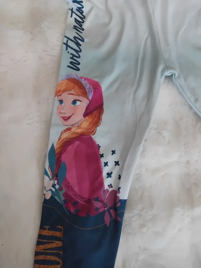 Legging Reine des neiges,  Frozen,  Disney, 3/4 ans,neuf - photo numéro 3